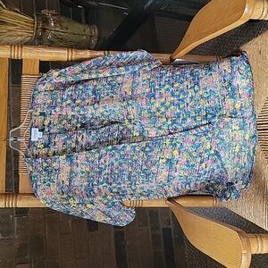 LuLaRoe Bianka, multicolored coverup shawl, size 3 (girls 10-12)